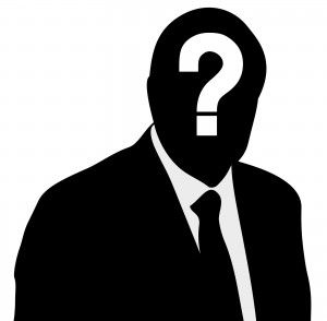 silhouette with a question mark vector illusration