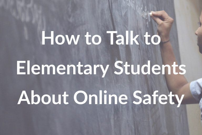 How to Talk to Elementary Students About Online Safety