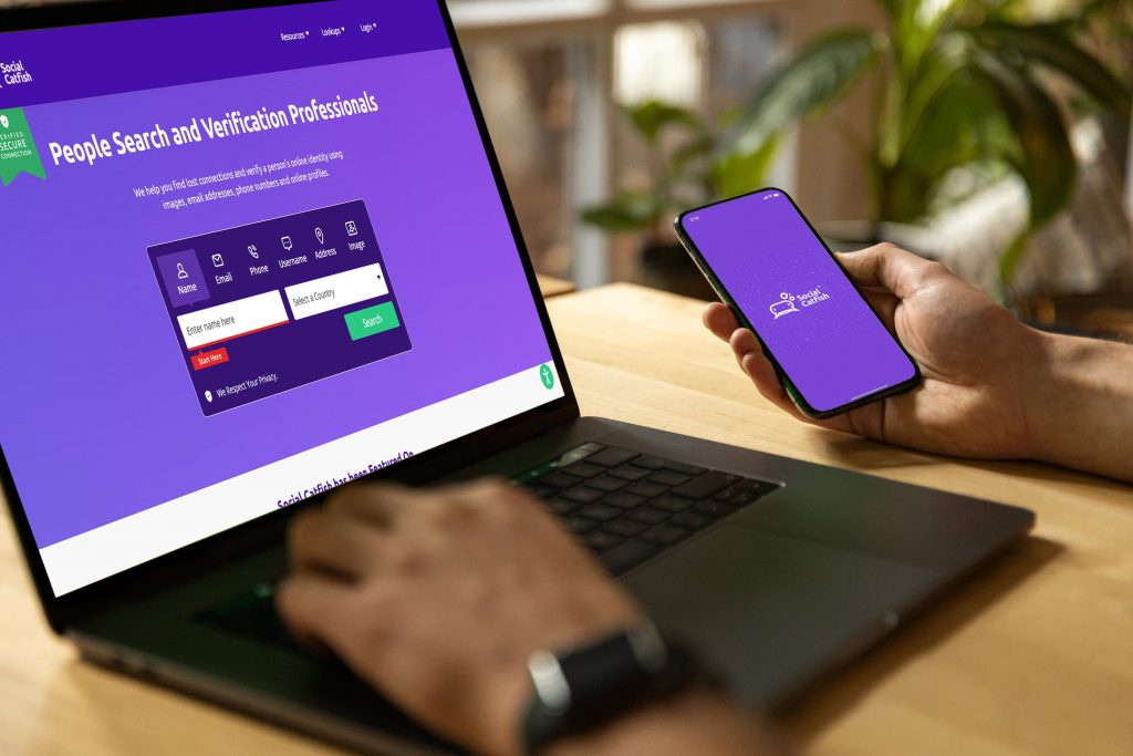 Social Catfish on desktop device