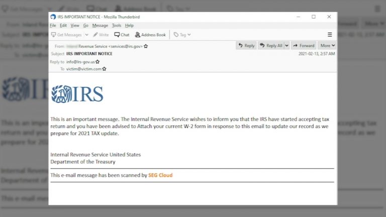 What to Look Out for with The irs.gov Email Scam