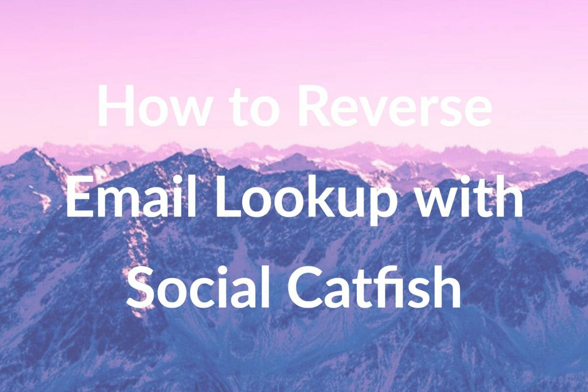 How to Reverse Email Lookup with Social Catfish