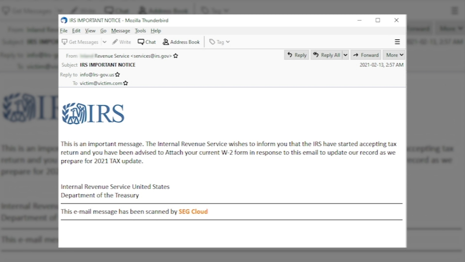What to Look Out for with The irs.gov Email Scam
