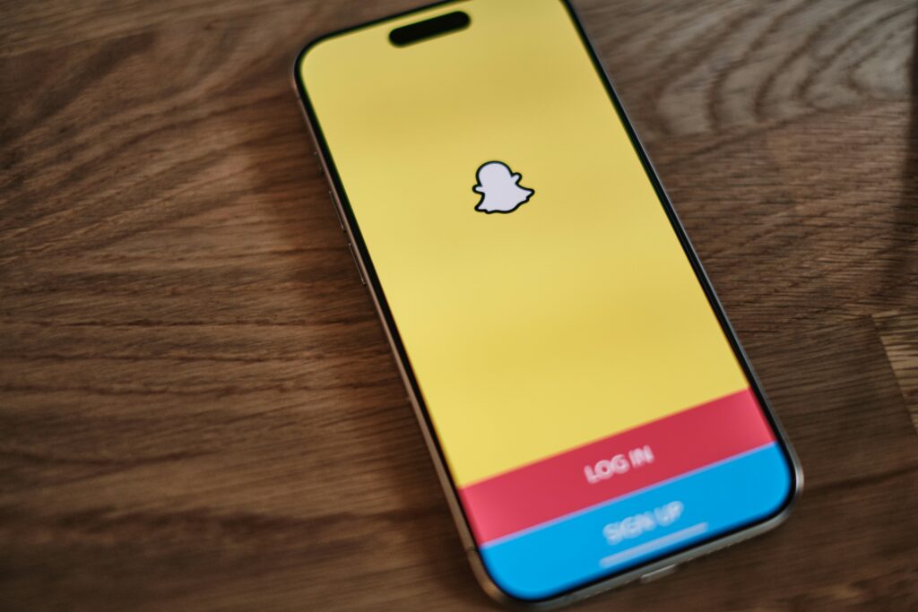 snapchat log in page, indicating you have been blocked on snapchat